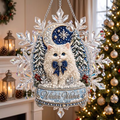 🔥Limited time 70% OFF - ✨Cat Christmas Pearl Diamond Art Hanging Ornament Kit