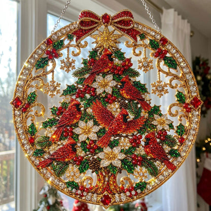 Cardinal Wishes Diamond Art Hanging Ornament Kit