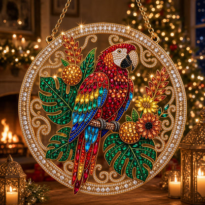 Tropical Macaw Parrot Diamond Art Hanging Ornament Kit
