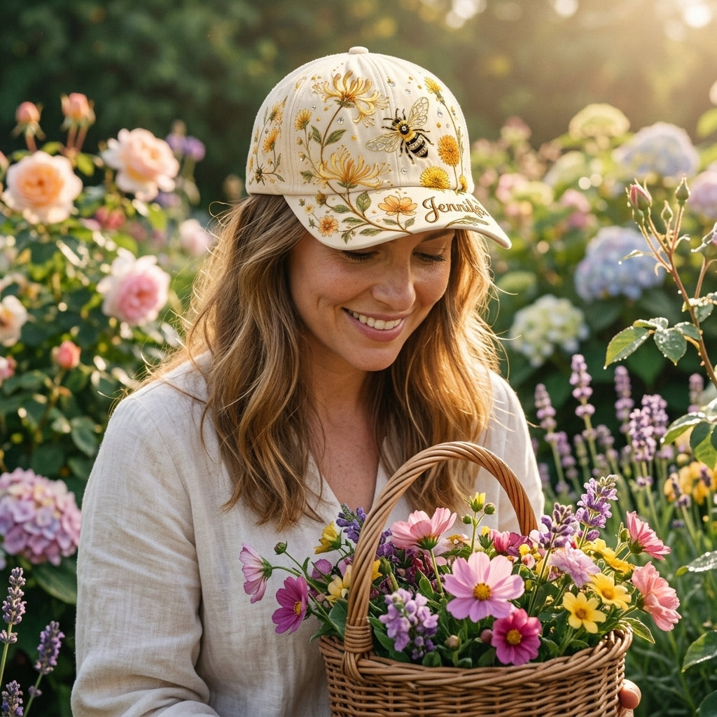 Personalized Garden Morning With Bee XR2707001CL Cap