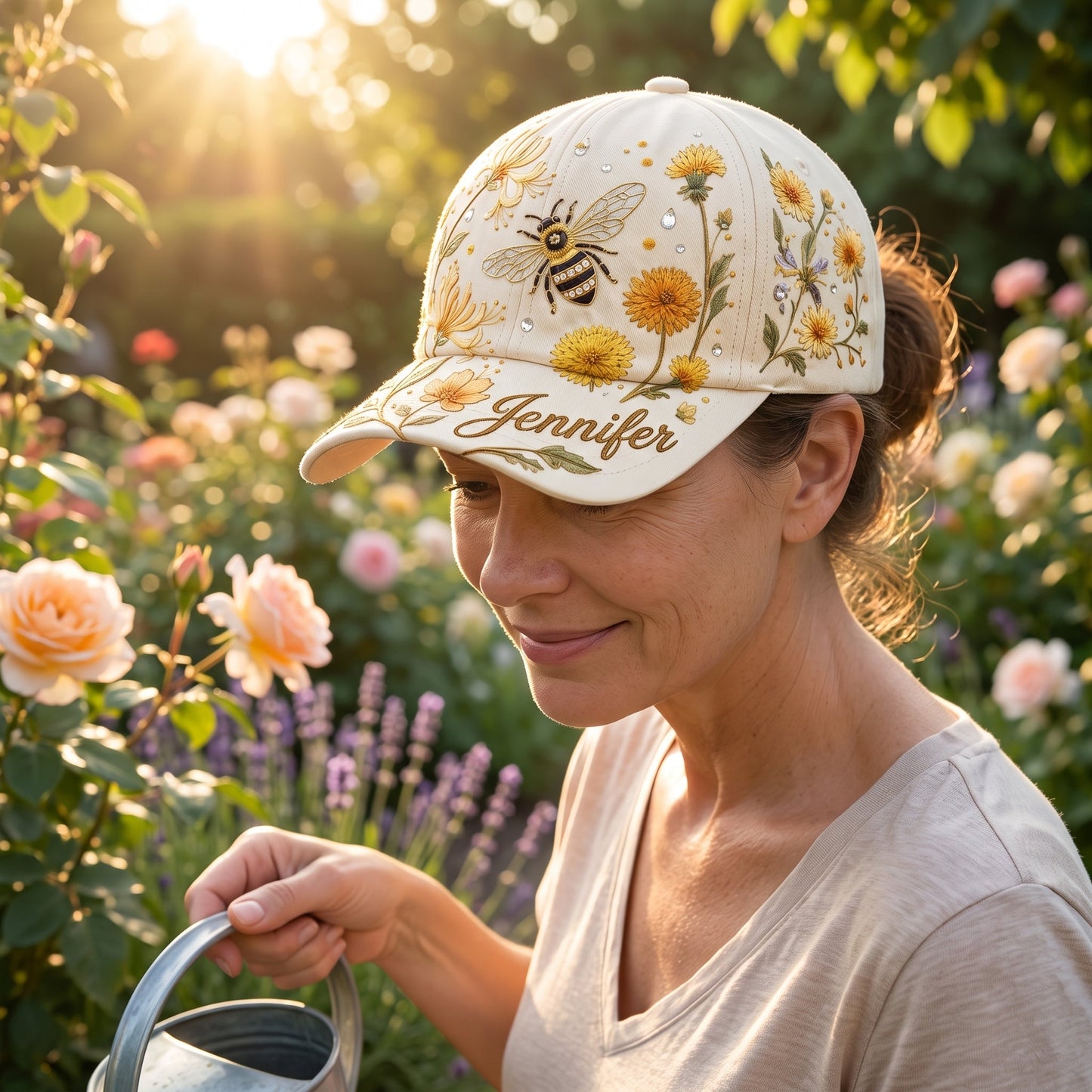 Personalized Garden Morning With Bee XR2707001CL Cap