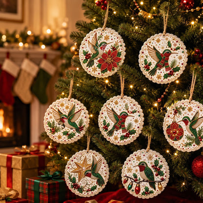 🔥Limited time 70% OFF - 🎅✨SET 6PCS Christmas Hummingbird Art Diamond Painting Kit