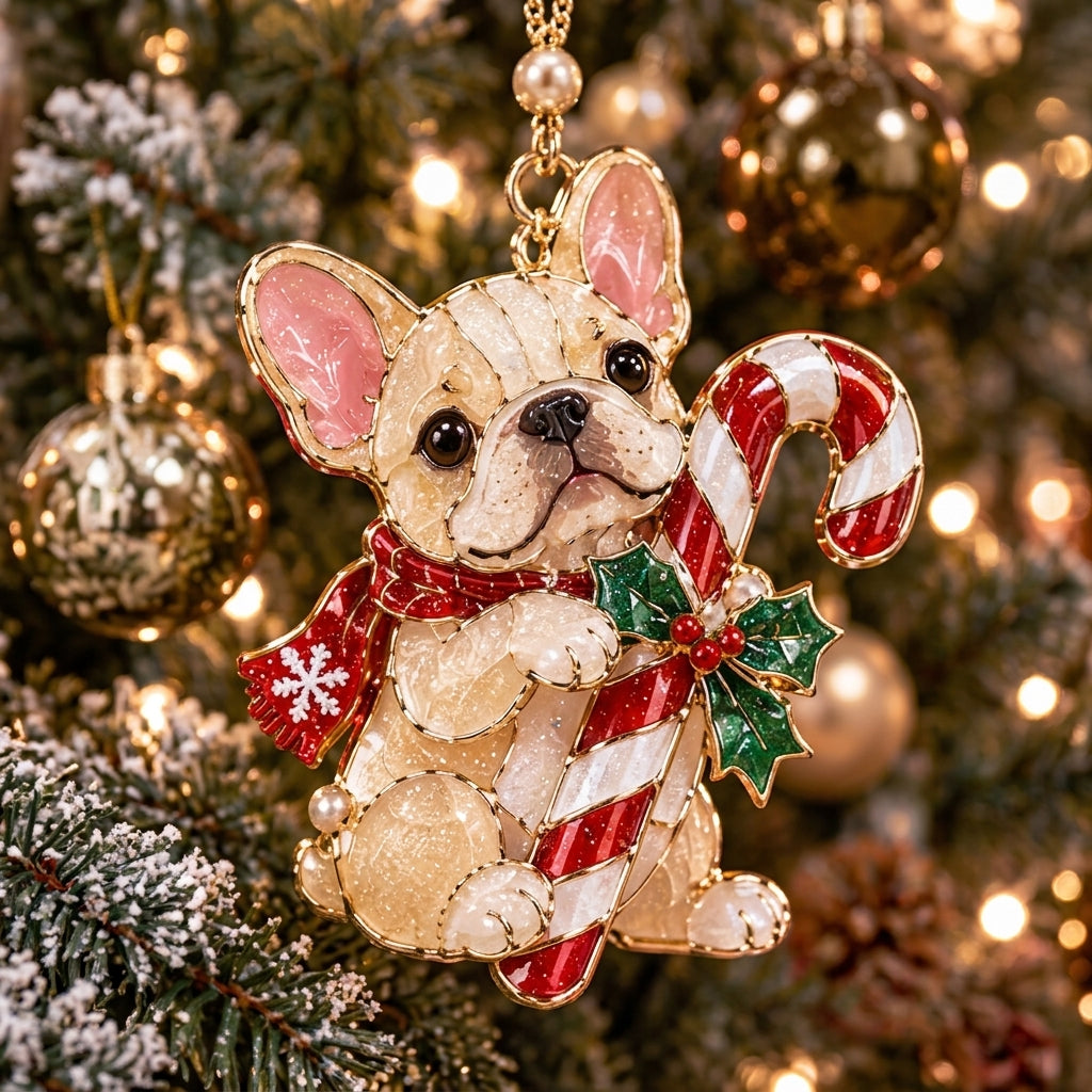 Christmas French Bulldog XR2110007CL Christmas Ornament