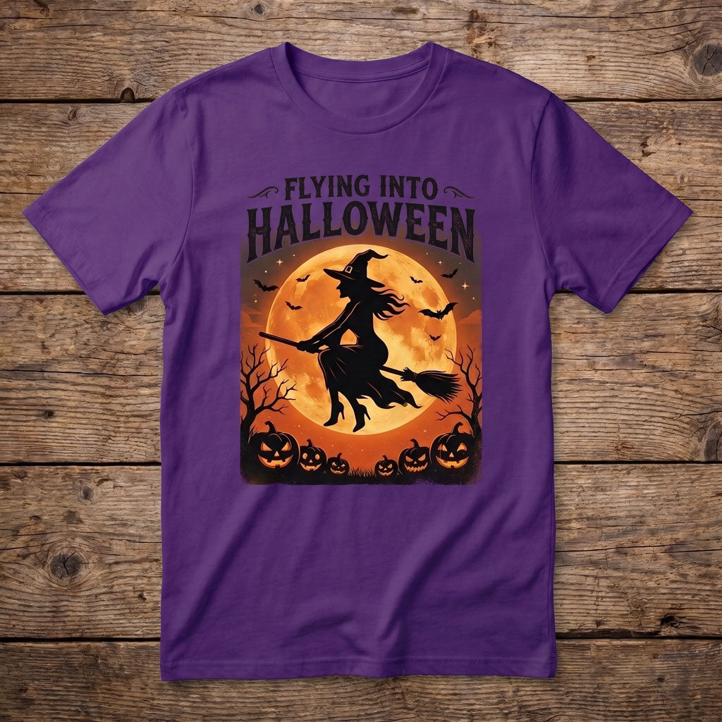 Halloween Witch Flight WN2107001CL Unisex T-shirt