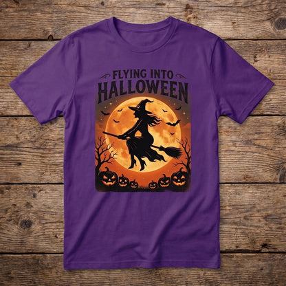 Halloween Witch Flight WN2107001CL Unisex T-shirt