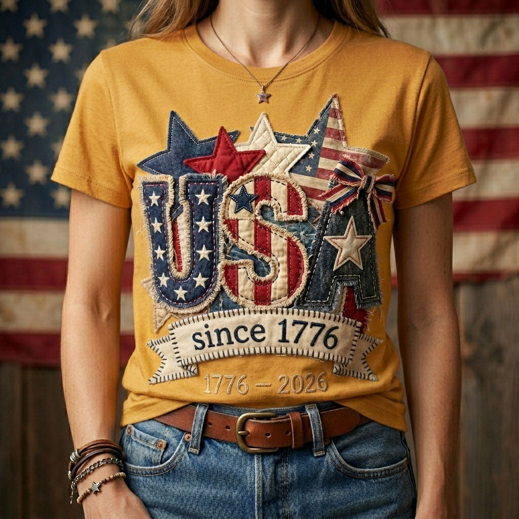 Vintage USA Since 1776 – 250th Anniversary Patriotic WN2906006CL Unisex T-shirt