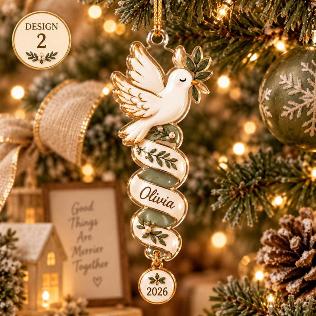 Personalized Christmas Animal And Angel XR1610015CL Christmas Ornament