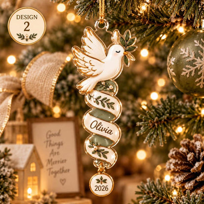 Personalized Christmas Animal And Angel XR1610015CL Christmas Ornament