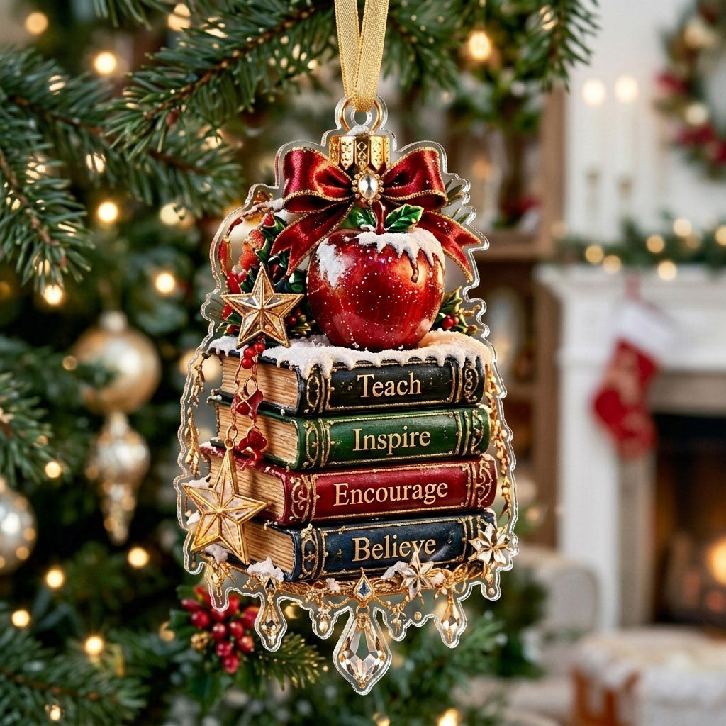 Teach Inspire Believe XR1710033CL Christmas Ornament
