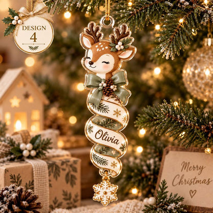 Personalized Christmas Animal And Angel XR1610015CL Christmas Ornament