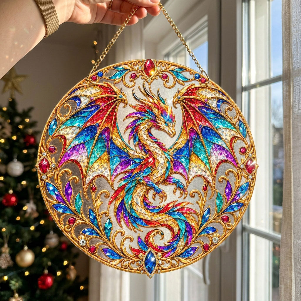 Mystical Dragon Treasures Diamond Art Hanging Ornament Kit
