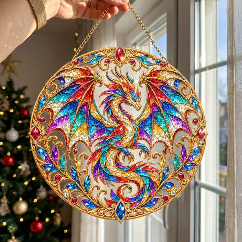 Mystical Dragon Treasures Diamond Art Hanging Ornament Kit
