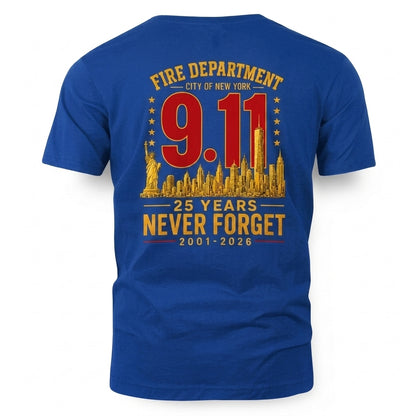 9.11 -25 Years Never Forget XR2307002CL Unisex T-shirt