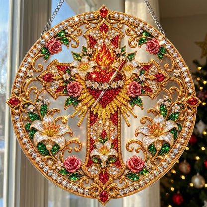 Sacred Heart Blessings Diamond Art Hanging Ornament Kit