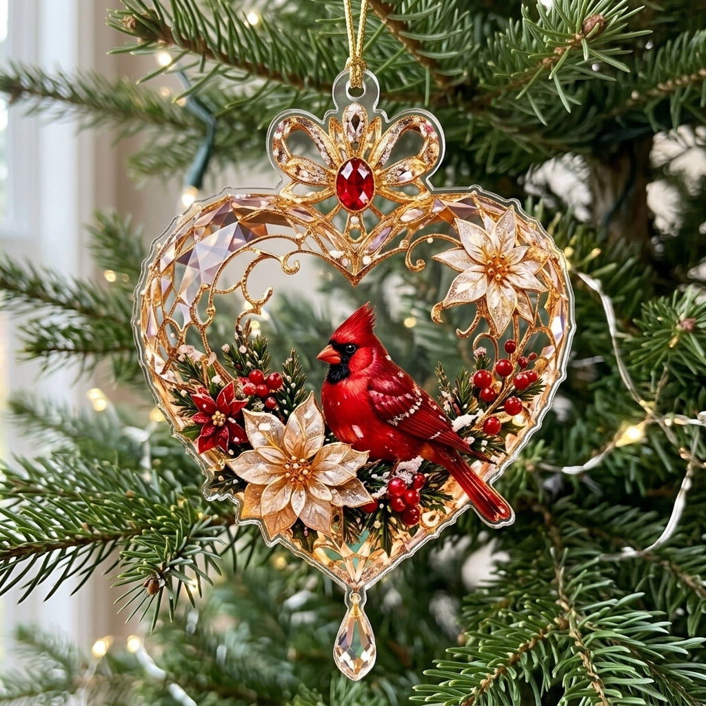 Cardinal Heart Of Christmas XR1710014CL Christmas Ornament