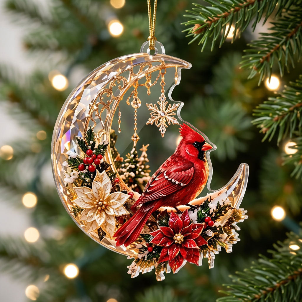 Moonlight Cardinal XR1710022CL Christmas Ornament