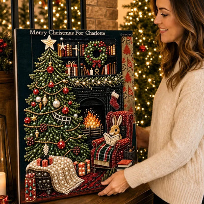 🎅🎄 Premium 3D Pearl Christmas Reindeer Diamond Painting Art Kit
