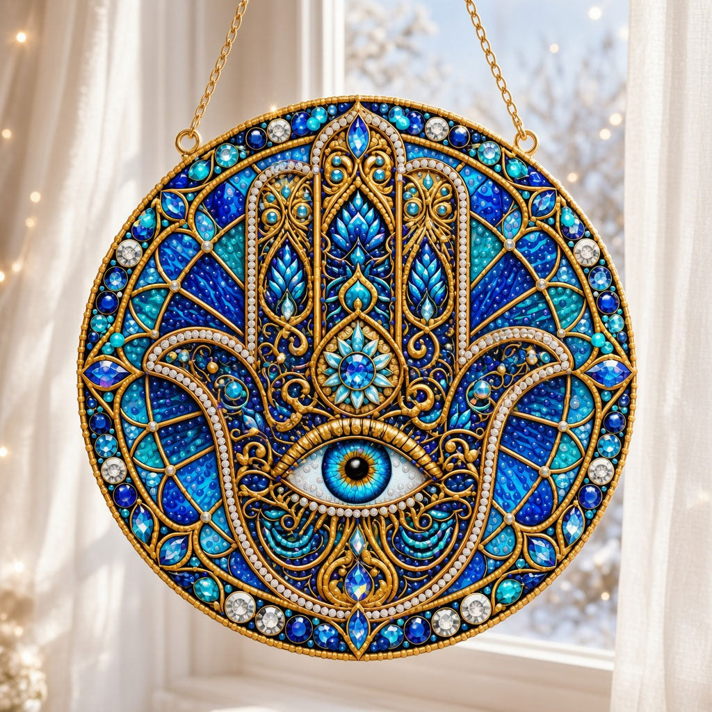 Mystical Hamsa Diamond Art Hanging Ornament Kit