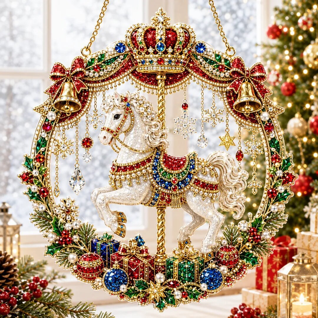🔥Limited time 70% OFF - 🎅✨ Christmas Diamond Art Ornament Kit – Sparkling DIY Window Ornament