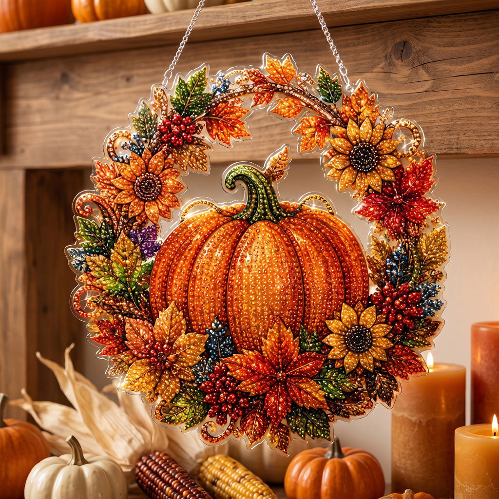 🔥Limited time 70% OFF - 🎃✨Halloween Diamond Art Hanging Ornament Kit - Sparkling DIY Window Ornament