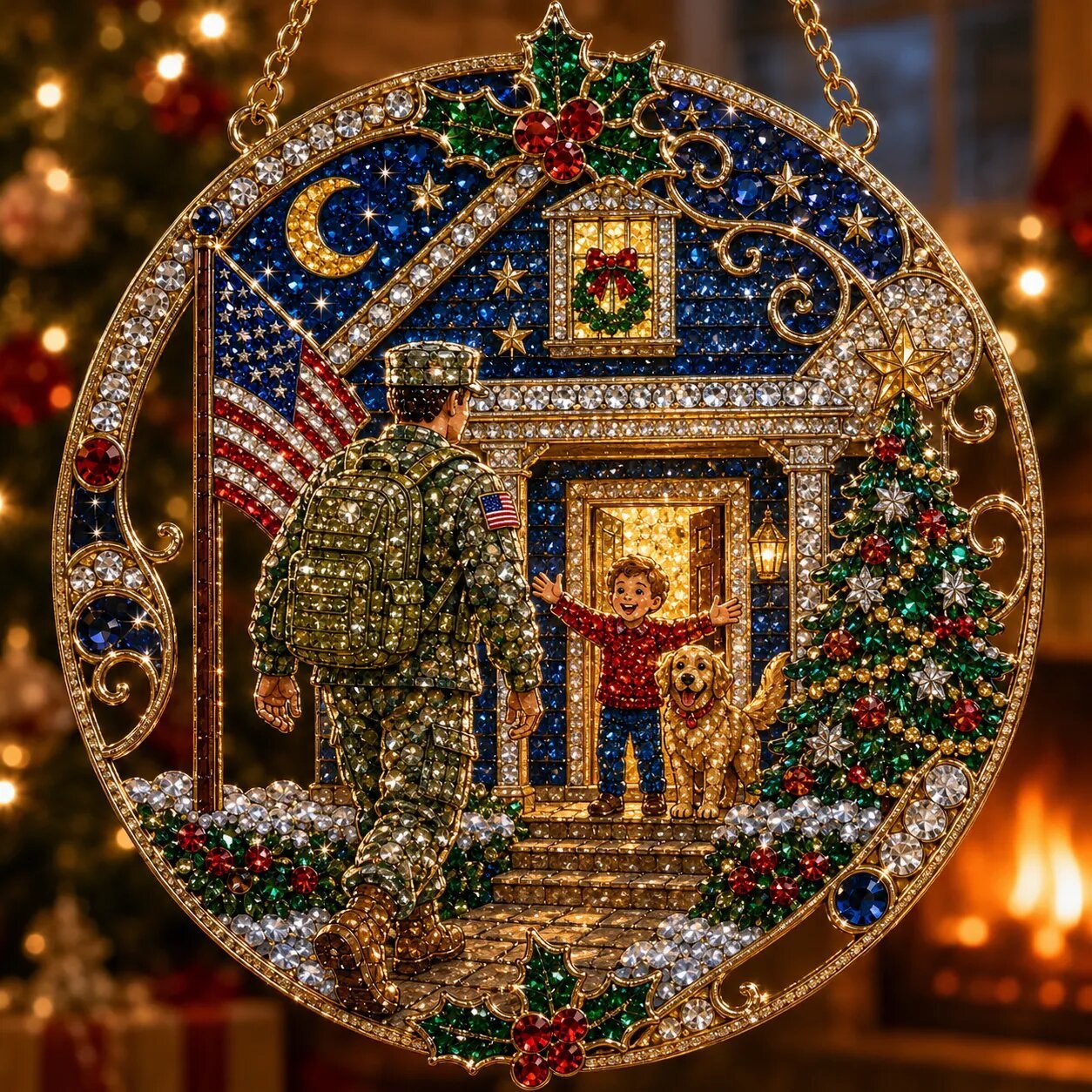 🔥Limited time 70% OFF - 🎅✨ Christmas Diamond Art Ornament Kit – Sparkling DIY Window Ornament