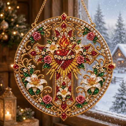 Sacred Heart Blessings Diamond Art Hanging Ornament Kit