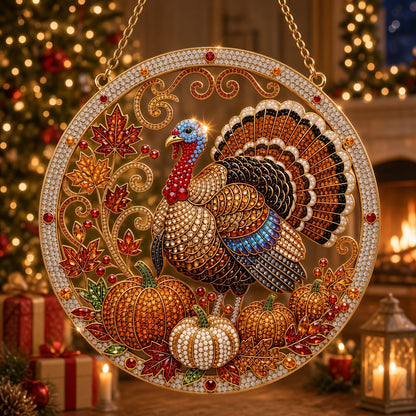 Thanksgiving Turkey Diamond Art Hanging Ornament Kit