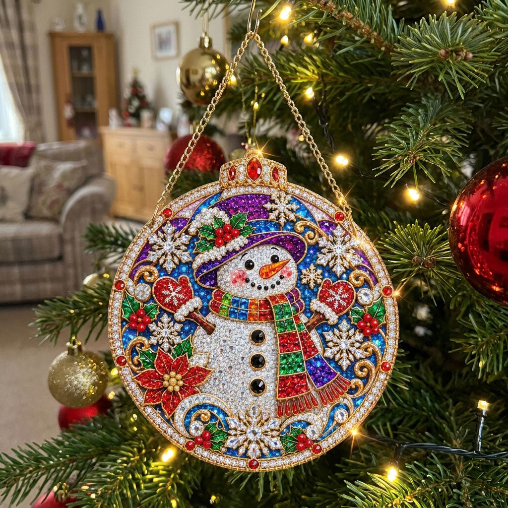 Snowman Magic Diamond Art Hanging Ornament Kit