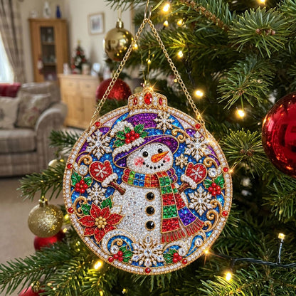 Snowman Magic Diamond Art Hanging Ornament Kit