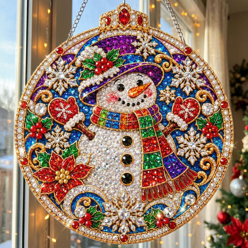 Snowman Magic Diamond Art Hanging Ornament Kit