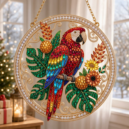 Tropical Macaw Parrot Diamond Art Hanging Ornament Kit