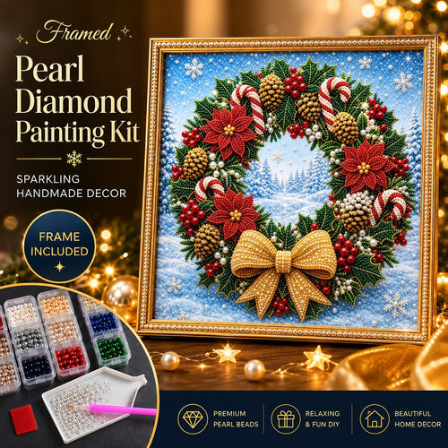 Christmas Wearth Pearl Diamond Painting Kit