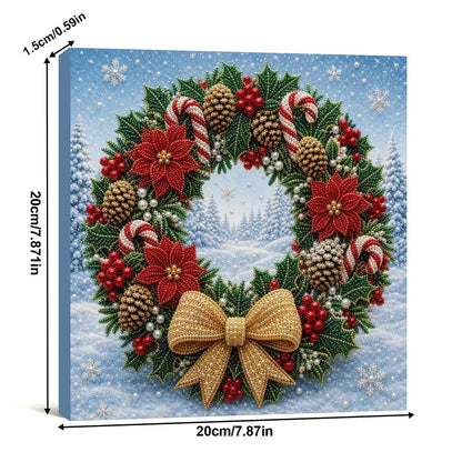 Christmas Wearth Pearl Diamond Painting Kit