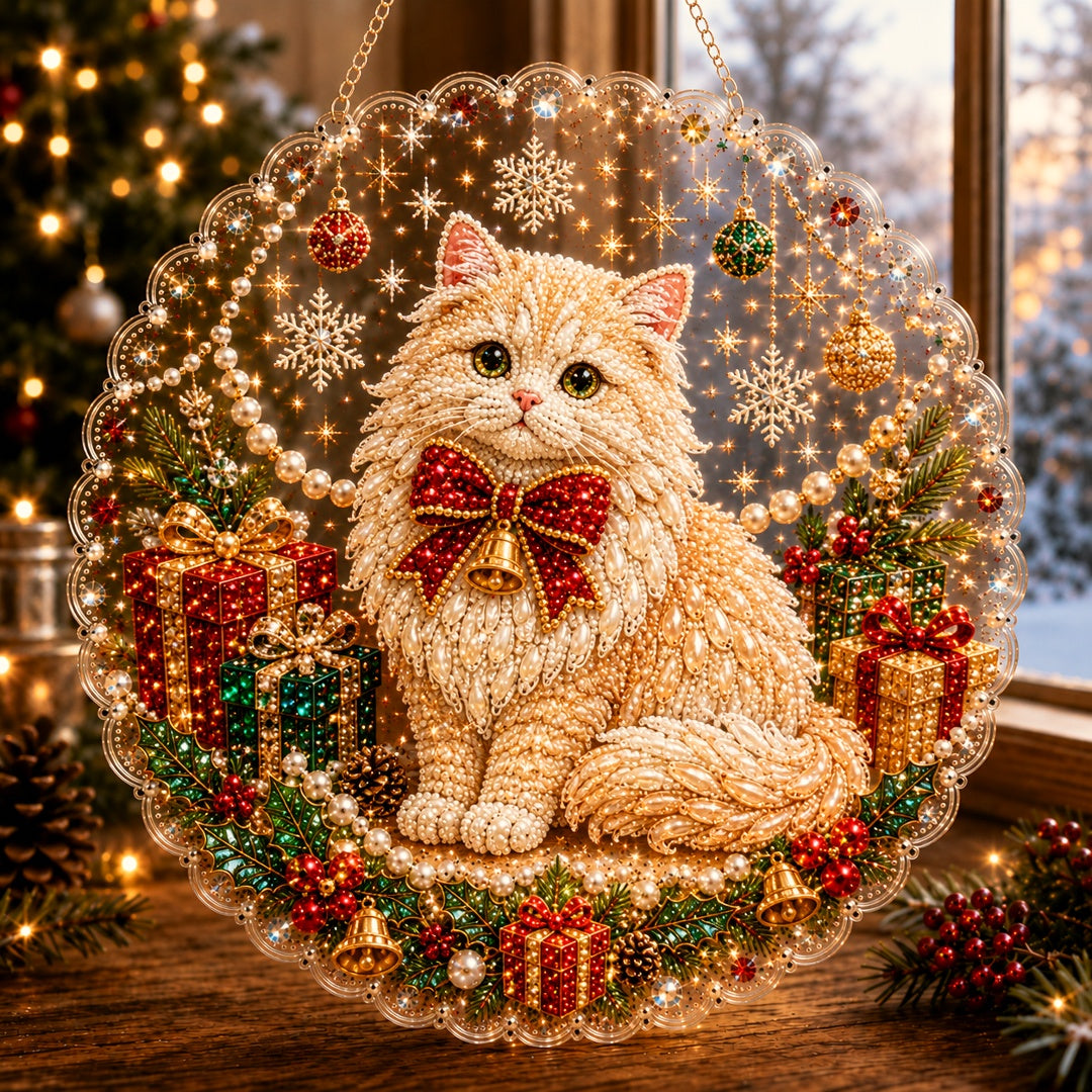 🎅✨Christmas Pearl Diamond Art Hanging Ornament Kit