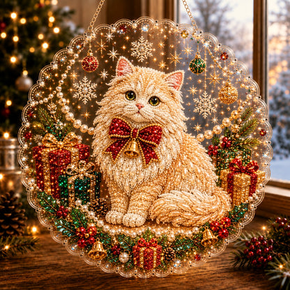 🎅✨Christmas Pearl Diamond Art Hanging Ornament Kit