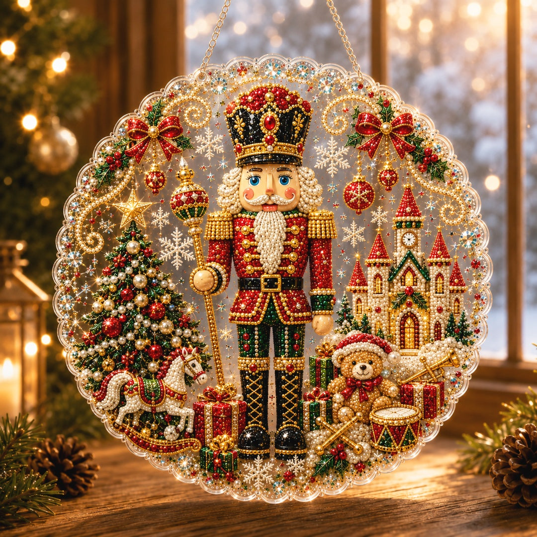 🎅✨Christmas Pearl Diamond Art Hanging Ornament Kit