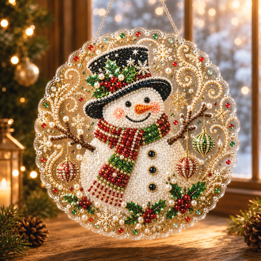🎅✨Christmas Pearl Diamond Art Hanging Ornament Kit