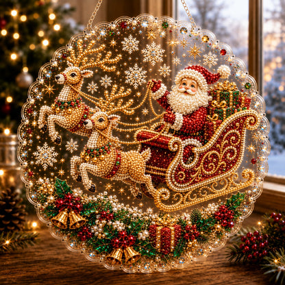 🎅✨Christmas Pearl Diamond Art Hanging Ornament Kit