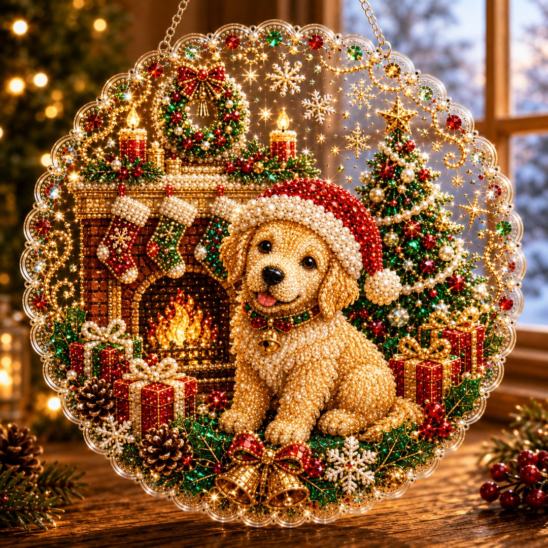 🎅✨Christmas Pearl Diamond Art Hanging Ornament Kit