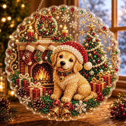 🎅✨Christmas Pearl Diamond Art Hanging Ornament Kit