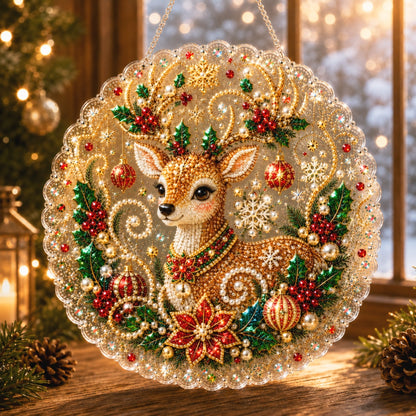 🎅✨Christmas Pearl Diamond Art Hanging Ornament Kit