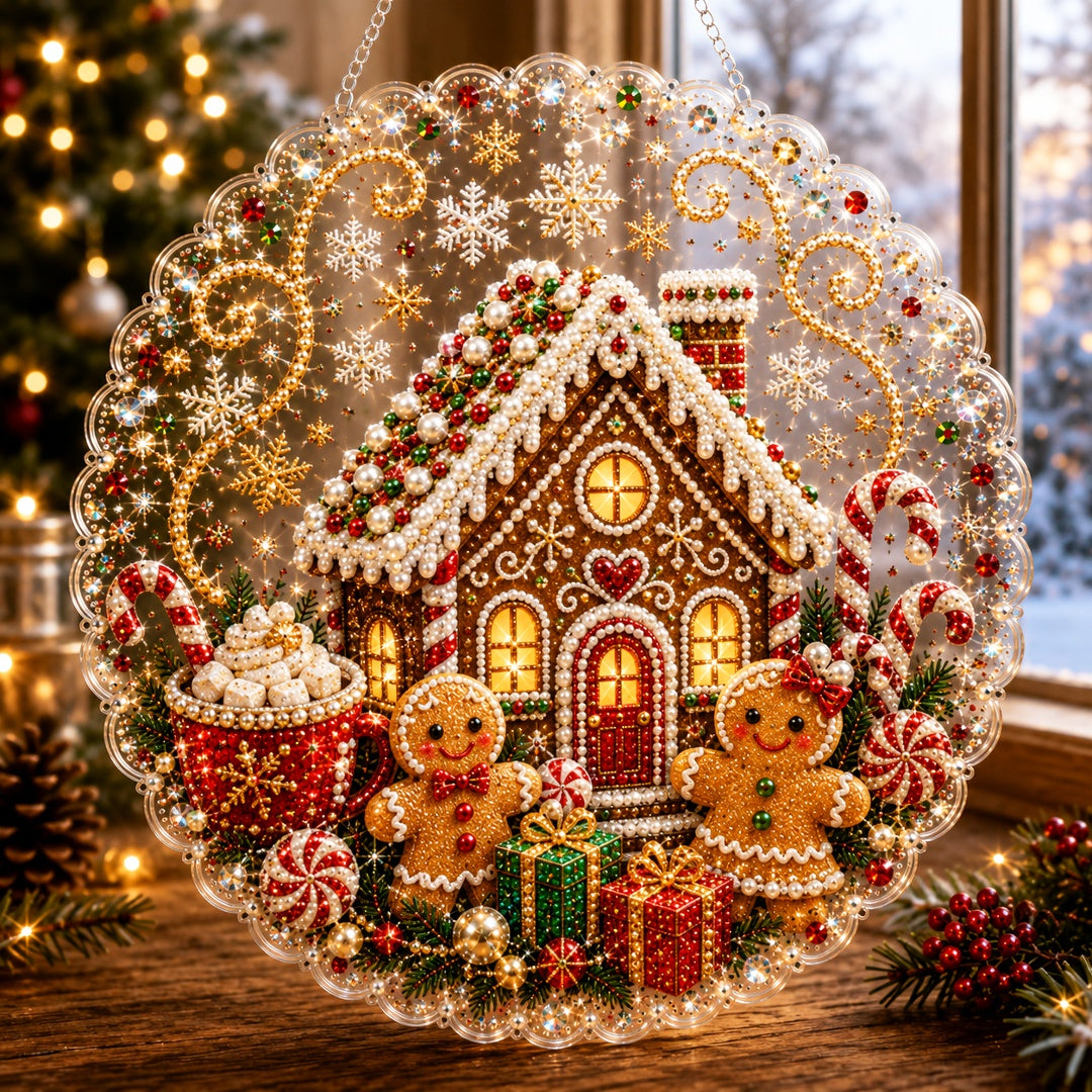🎅✨Christmas Pearl Diamond Art Hanging Ornament Kit