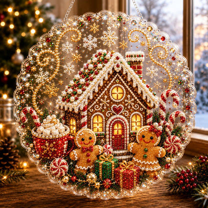 🎅✨Christmas Pearl Diamond Art Hanging Ornament Kit
