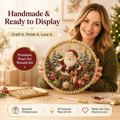 ✨Four Seasons Pearl Wreath DIY Kit - Sparkling Seasonal Decor 💎