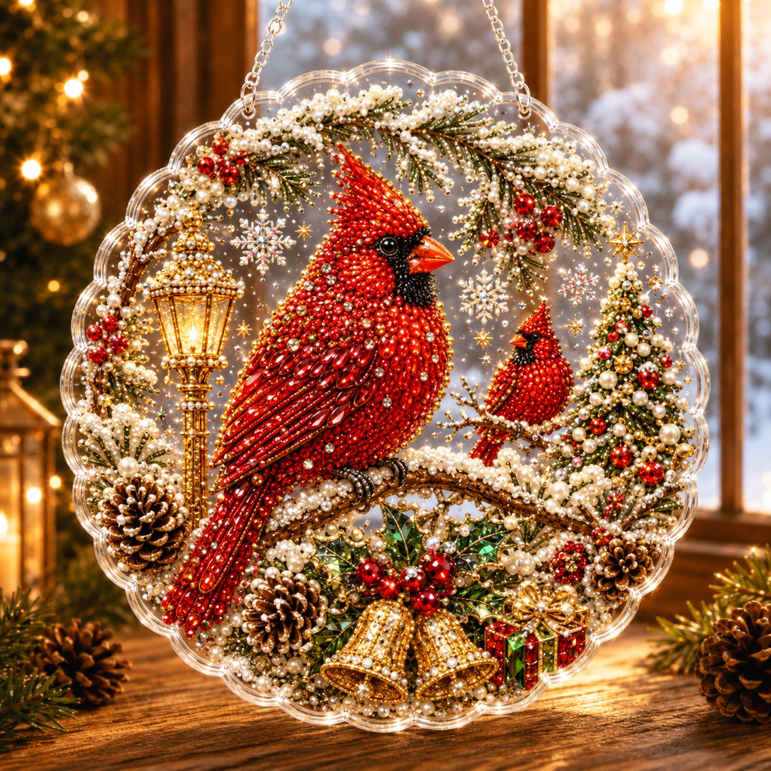 🎅✨Christmas Pearl Diamond Art Hanging Ornament Kit
