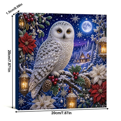 Snowy Owl Pearl Diamond Painting Kit