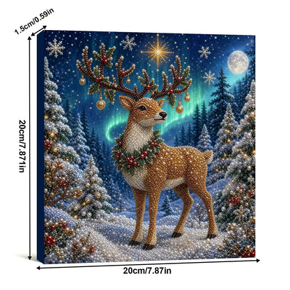 Snowy Deer Pearl Diamond Painting Kit