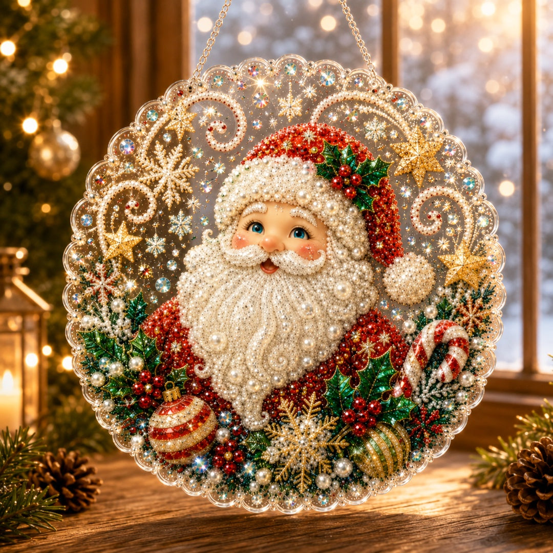 🎅✨Christmas Pearl Diamond Art Hanging Ornament Kit