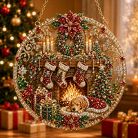 🧦 Cozy Christmas Fireplace