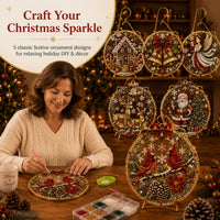 Limited Christmas Suncatcher Diamond Art Hanging Ornament Kit – Sparkling DIY Window Ornament